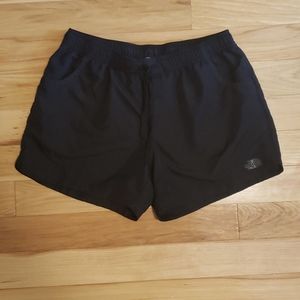 Black North Face athletic shorts